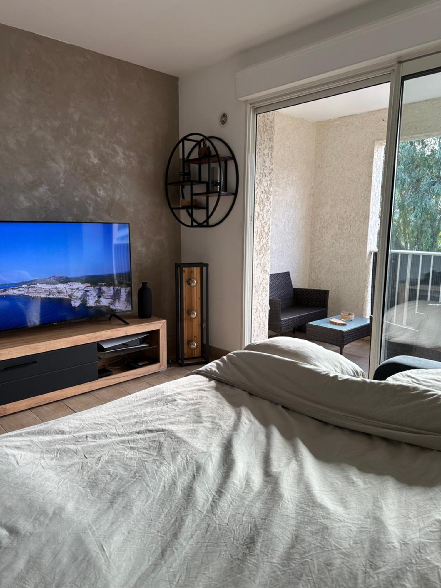 Appartement T2 - Vue Montagne Biguglia  Luaran gambar